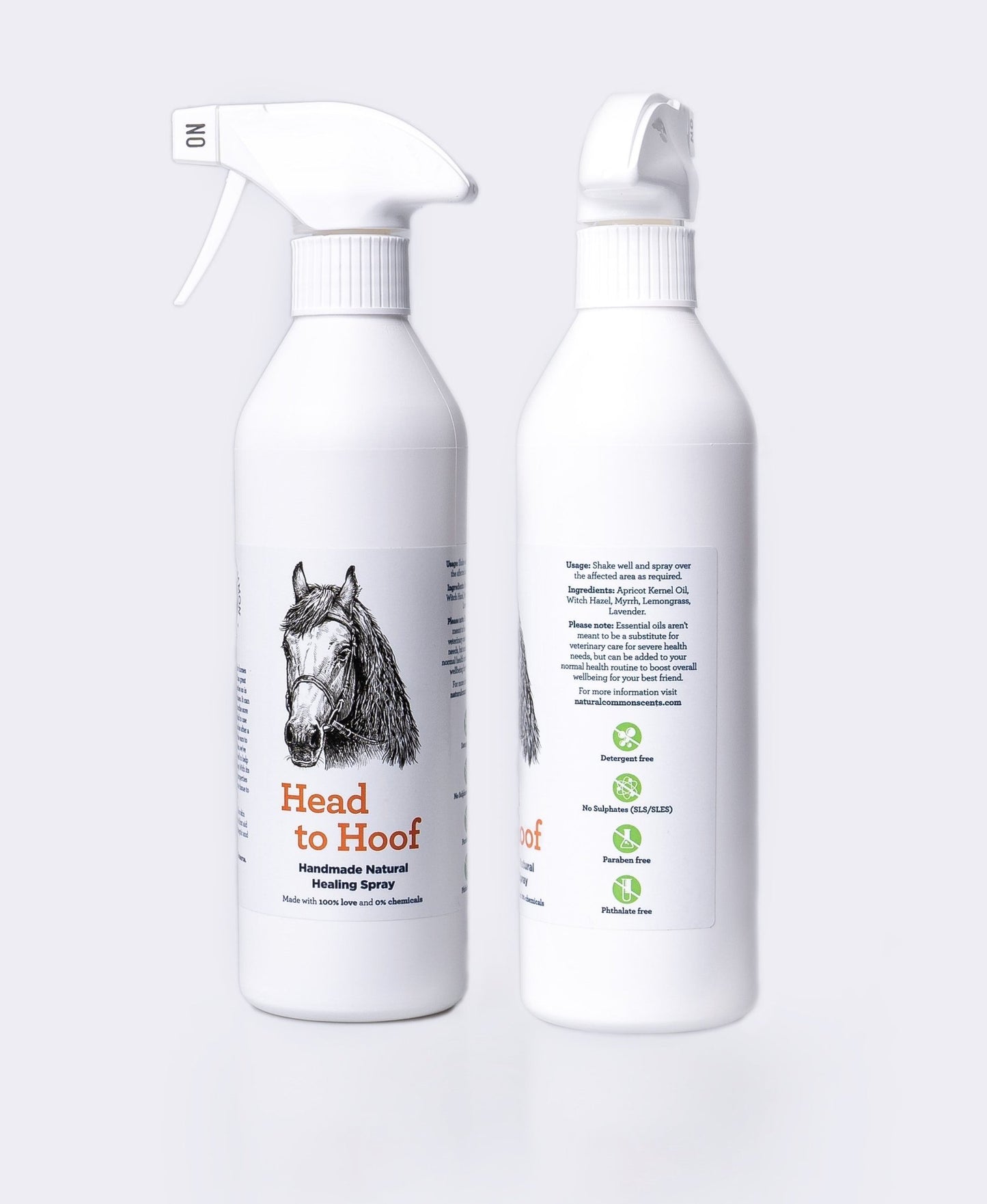 Head to Hoof Healing Spray 500ml - Natural Common Scents