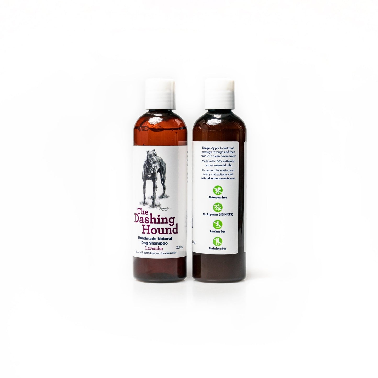 The Dashing Hound Natural Dog Shampoo 250ml - Lavender - Natural Common Scents